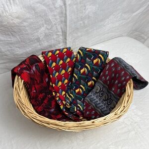 4 Stonehenge J. Garcia Collection 100% Silk Neckties